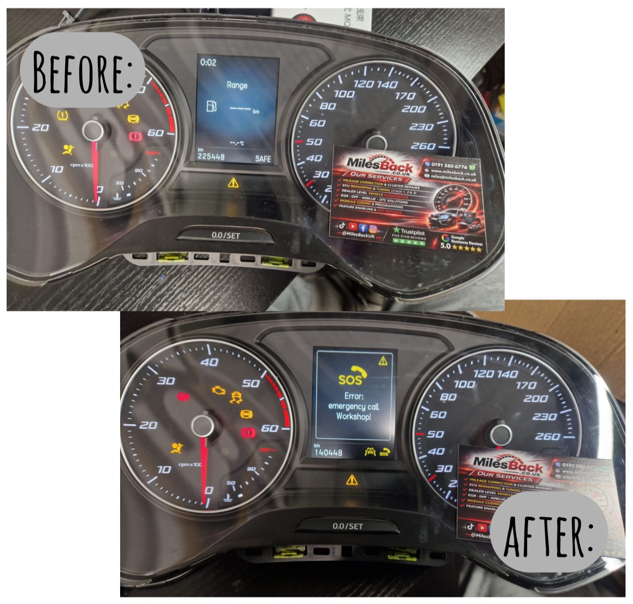 Seat Alteca Mileage Correction by Post